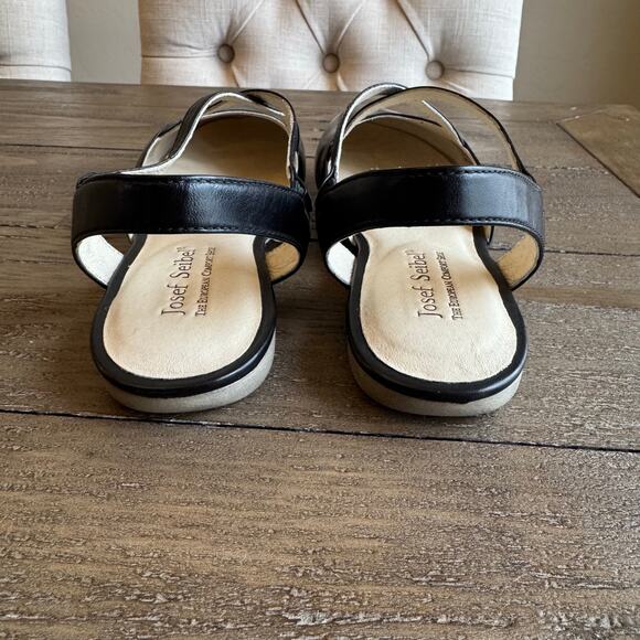 Josef Seibel Women's Sz US 6-6.5 EU 37 Black Fiona Ballet Flat Comfort NEW - Picture 4 of 11